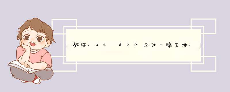 教你iOS APP设计一稿支持iPhone5/iPhone6/Plus